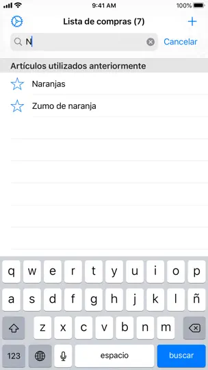 Captura de pantalla de Lista De Compras Fácil en iPhone 2