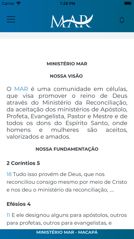 #2. Portal MAR (iOS) 由: MINISTÉRIO APOSTÓLICO DA RECONCILIAÇÃO
