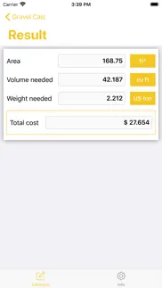gravel calculator - calc iphone screenshot 2