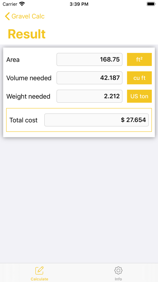 #2. Gravel Calculator - Calc (iOS) By: Phan Nhat Đang