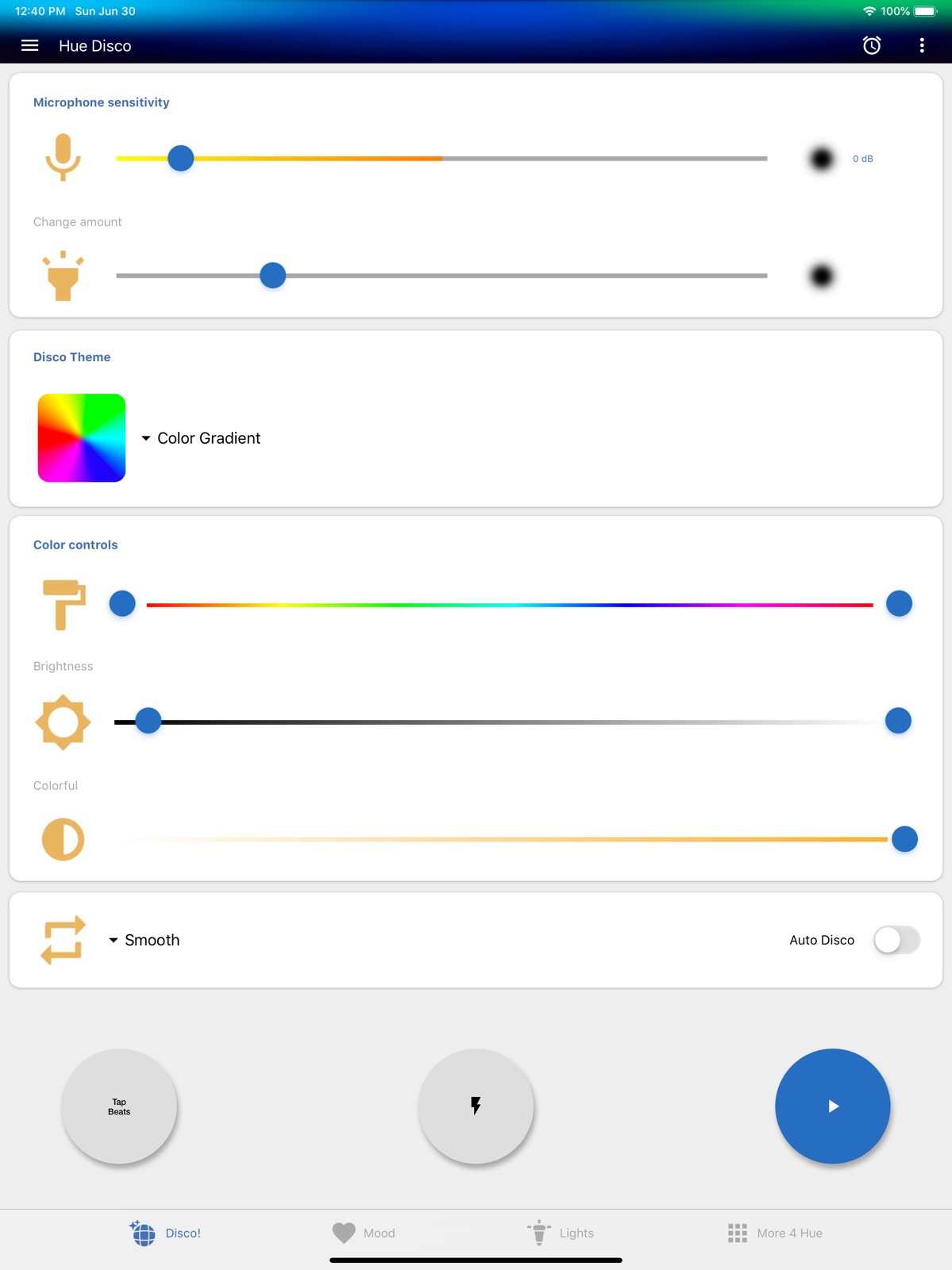 Hue Disco ipad screenshot 1