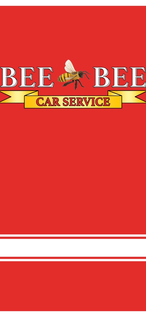 Bee Bee Car Service - The app's splash screen proudly displays the distinctive Bee Bee Car Service logo and its clear 'Car Service' branding, immediately establishing its professional identity.