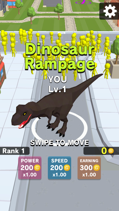 screenshot of Dinosaur Rampage 1