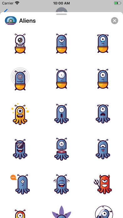 Screenshot #2 pour Aliens Emoji