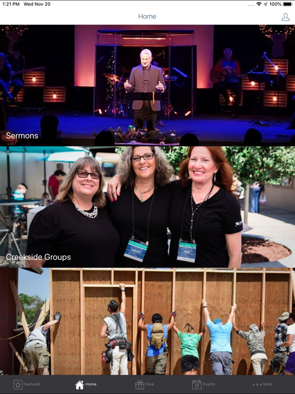 Creekside Church Martinez iPad screenshot 2 - Lifestyle app