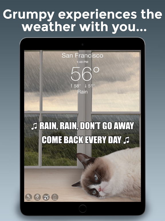 Grumpy Cat's Funny Weatherのおすすめ画像2