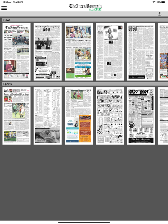 The Inter-Mountain Times iPad screenshot