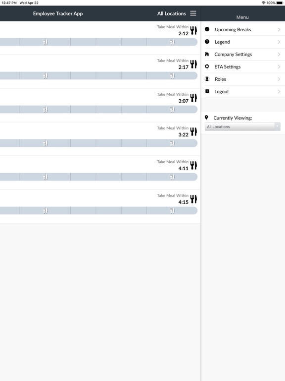 EmployeeMetrics ETA iPad screenshot 10 - Business app