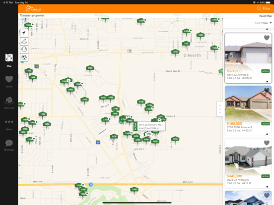 Park Co. Realtors Home Search iPad screenshot 2 - Lifestyle app