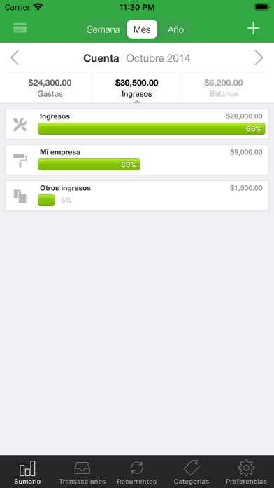 Mis Gastos App Store preview screenshot 2