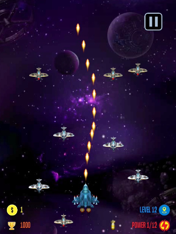 Air Force - Space Shooter iPad screenshot 7 - Games app