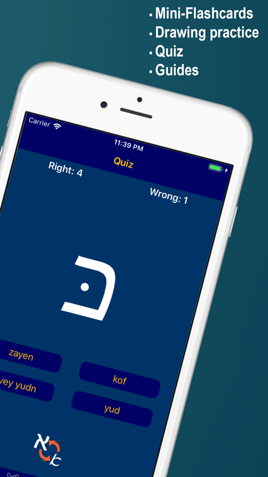#4. Learn Yiddish Alphabet Now (iOS) Podle: Eugenio Grapa