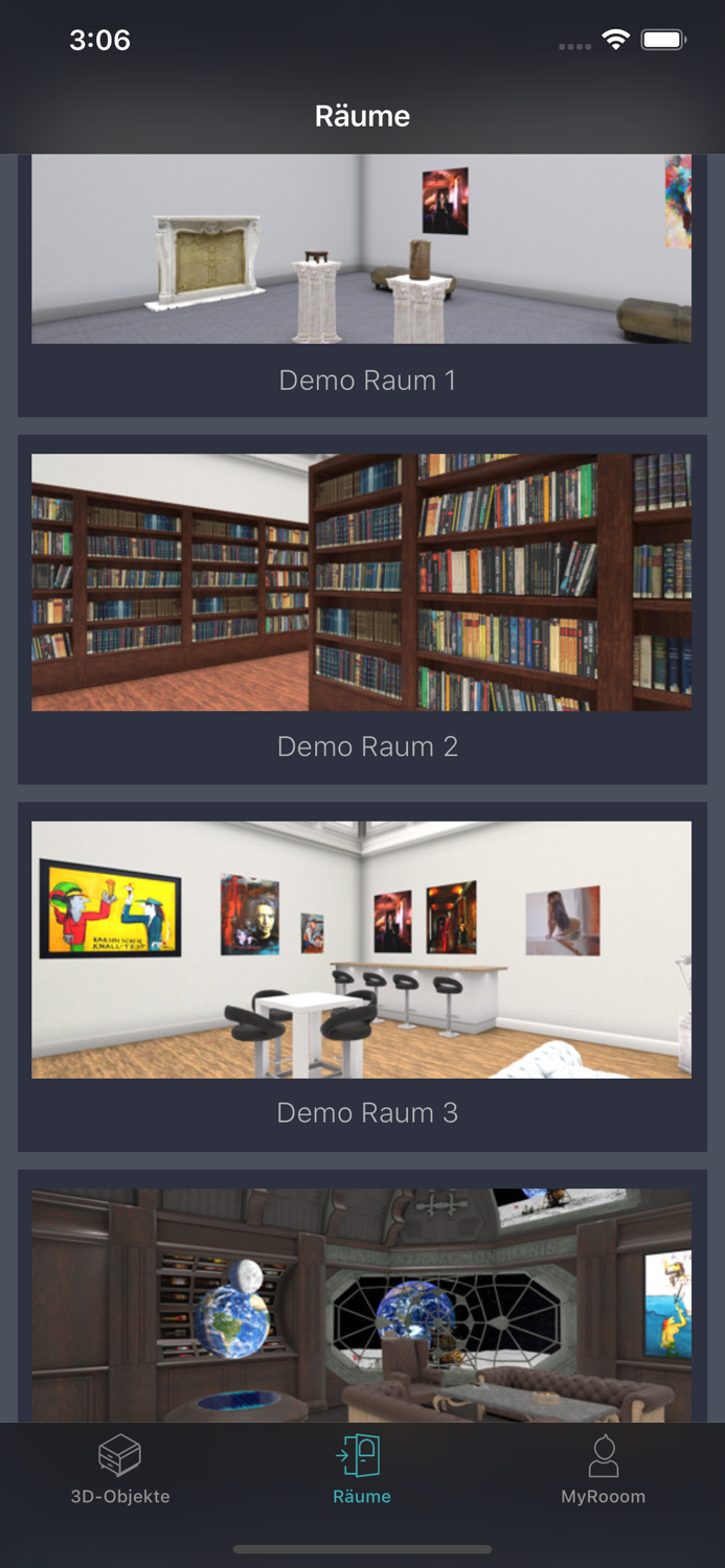 rooom - 3D AR and VR Plattform