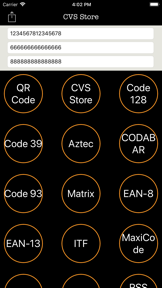 Barcode Generator CVS screenshot