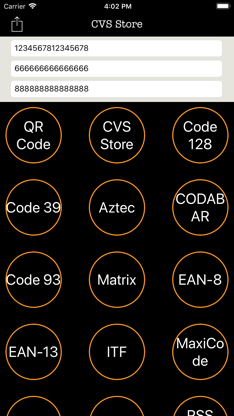 Barcode Generator CVS screenshot 1
