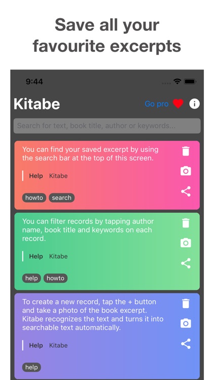 Kitabe - Snap your books