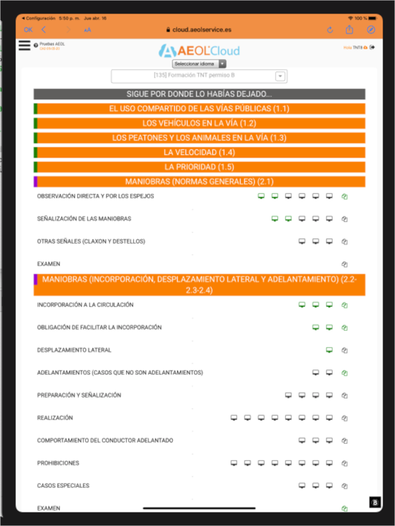 AeolCloud iPad screenshot 4 - Education app