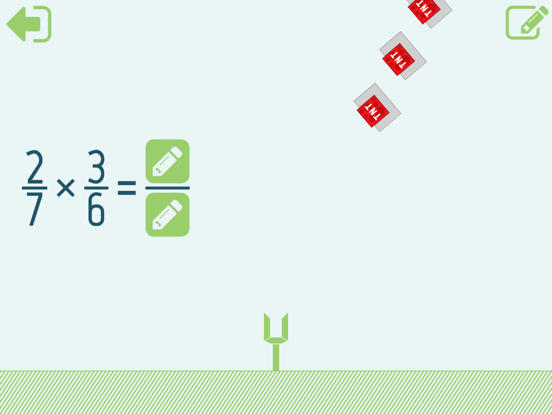 MathShot Multiplying Fractions iPad screenshot