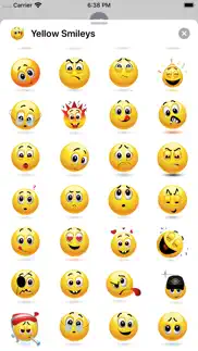 yellow smiley emoji stickers iphone screenshot 4
