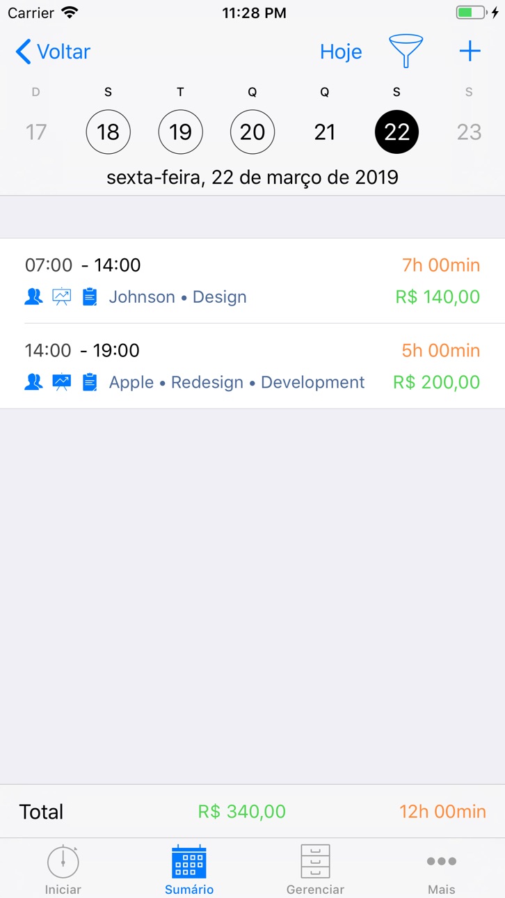 iPhone screenshot