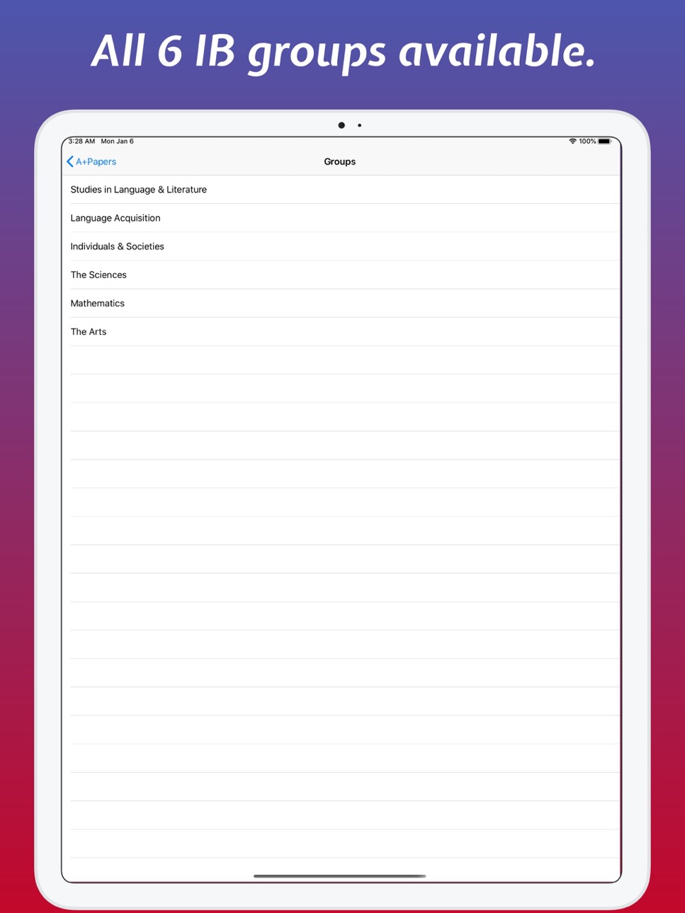 iPad screenshot