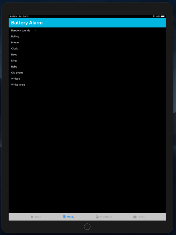 Screenshot #5 pour Battery Life Alarm & Reminders