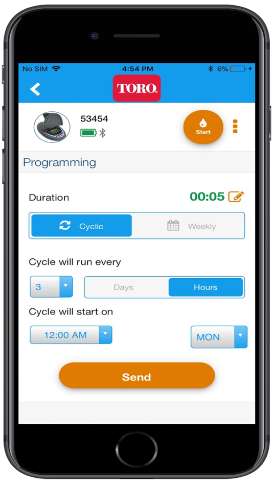 #4. Toro BT Timer (iOS) Podle: The Toro Company