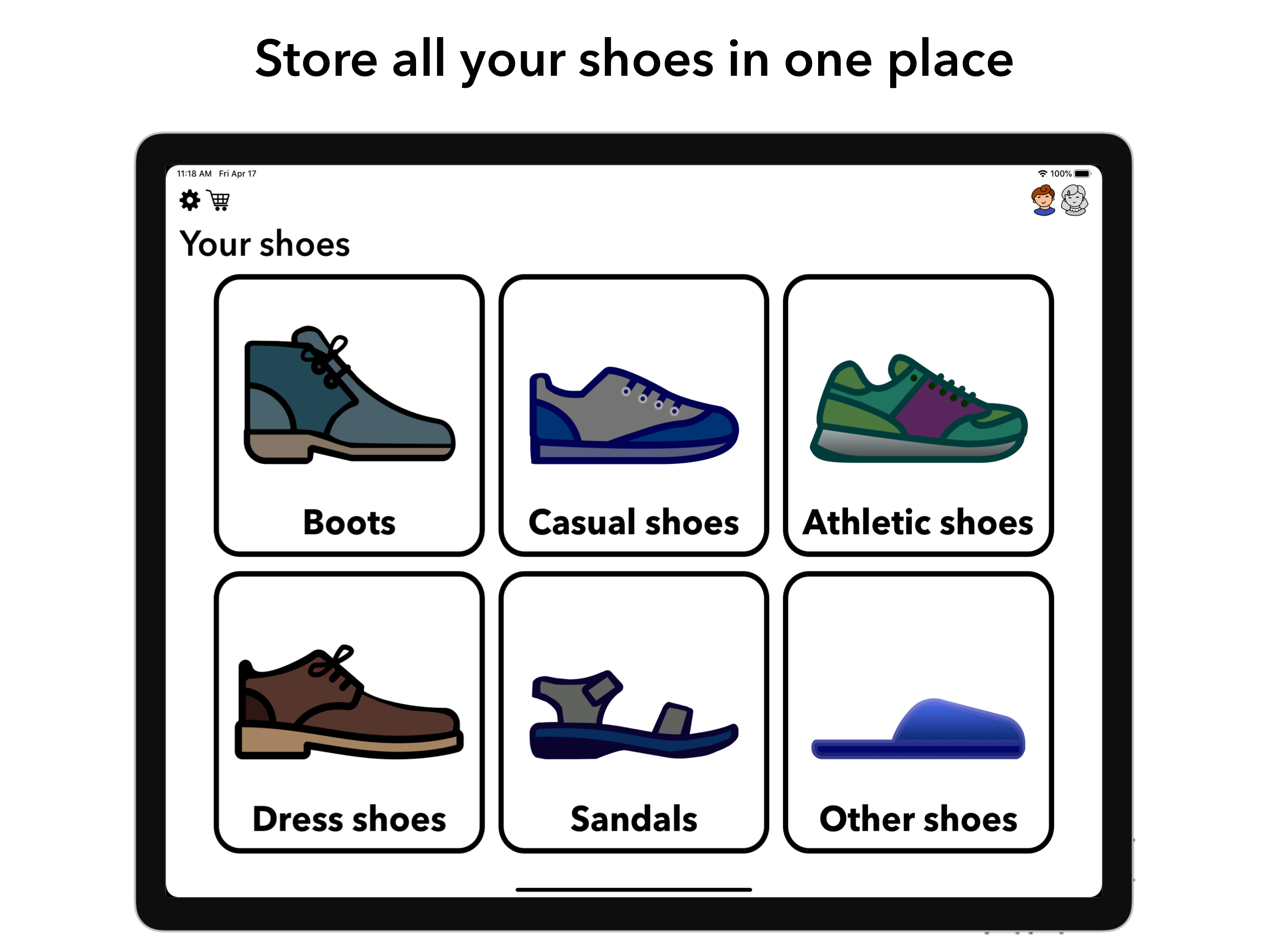 Shoes organizer