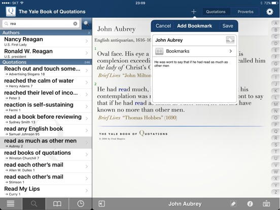 Screenshot #5 for The Yale Book of Quotations