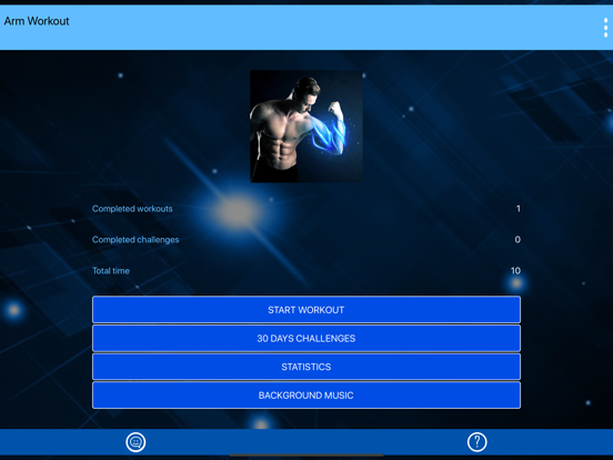 Arm Workout at Home with music iPad screenshot 6 - Sports app