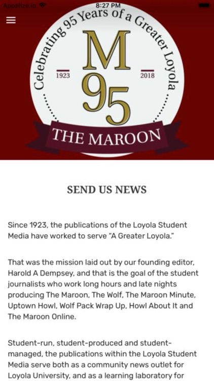 The Loyola Maroon Mobile screenshot-4