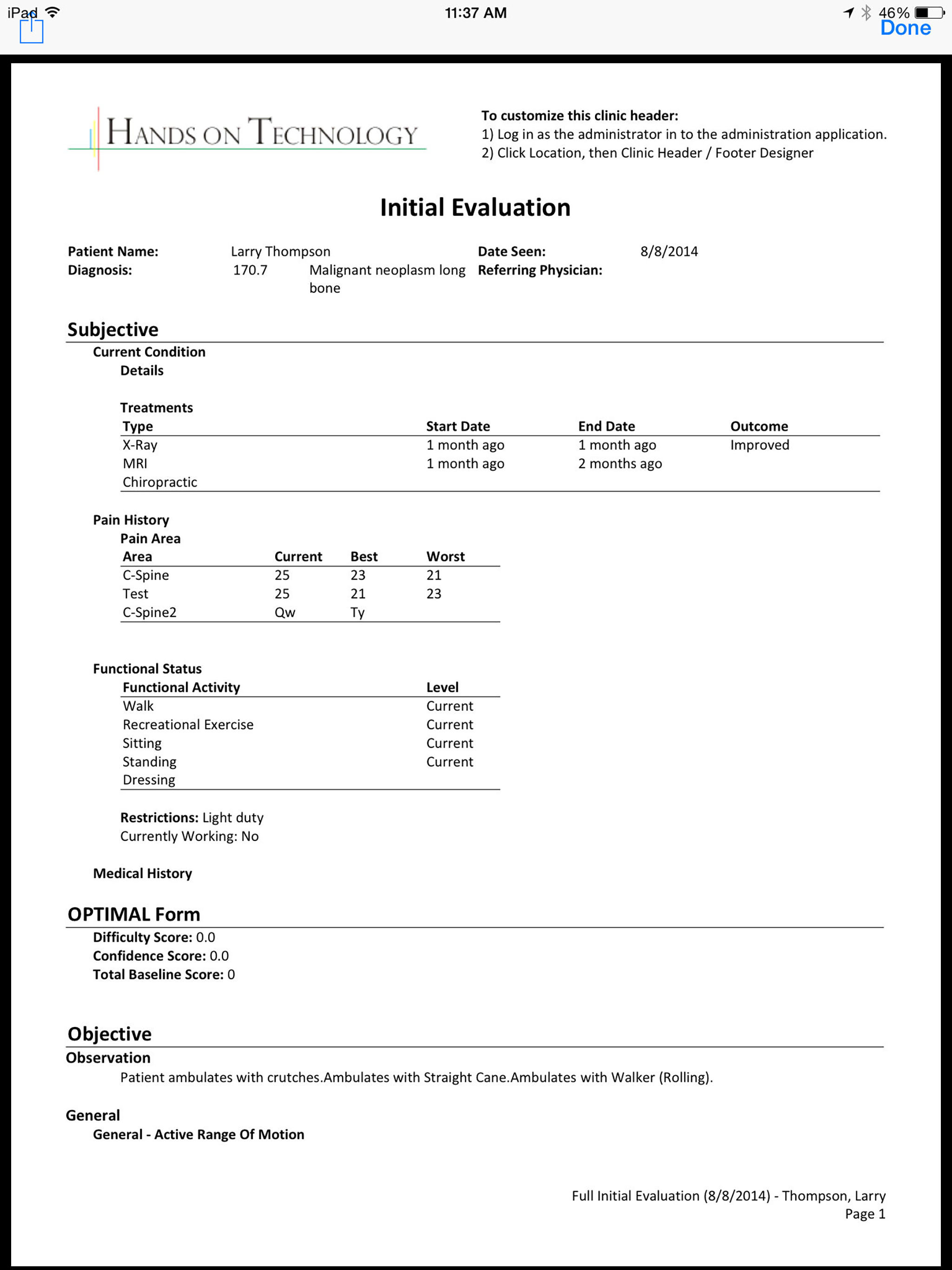 TheraOffice™ Documentation screenshot 3
