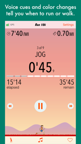 Run 10k - couch to 10k program screenshot