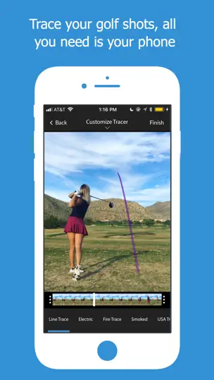 Captura de pantalla de The Golf Tracer en iPhone 1