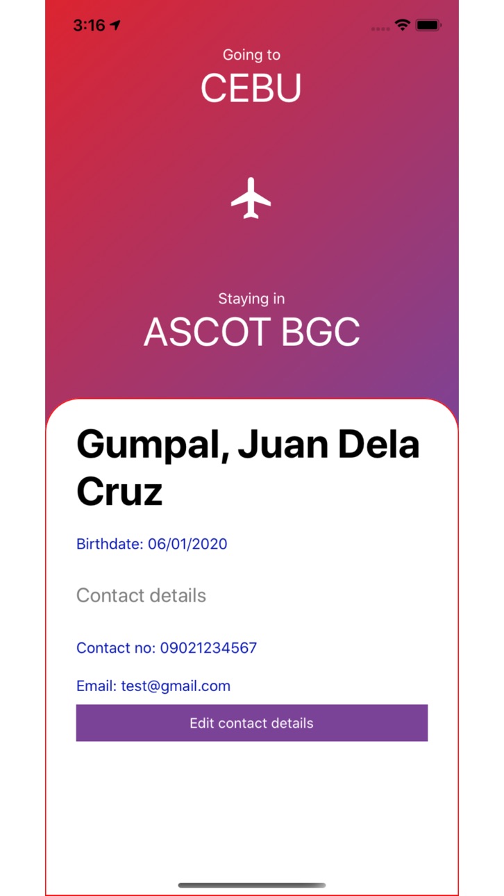 iPhone screenshot
