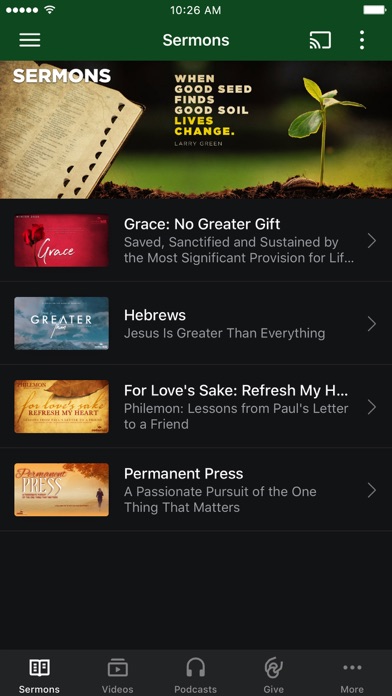 Cedar Hill Church App Screenshot