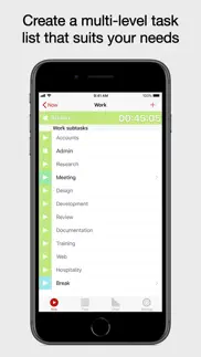 now then time tracking pro iPhone Captures Décran 4