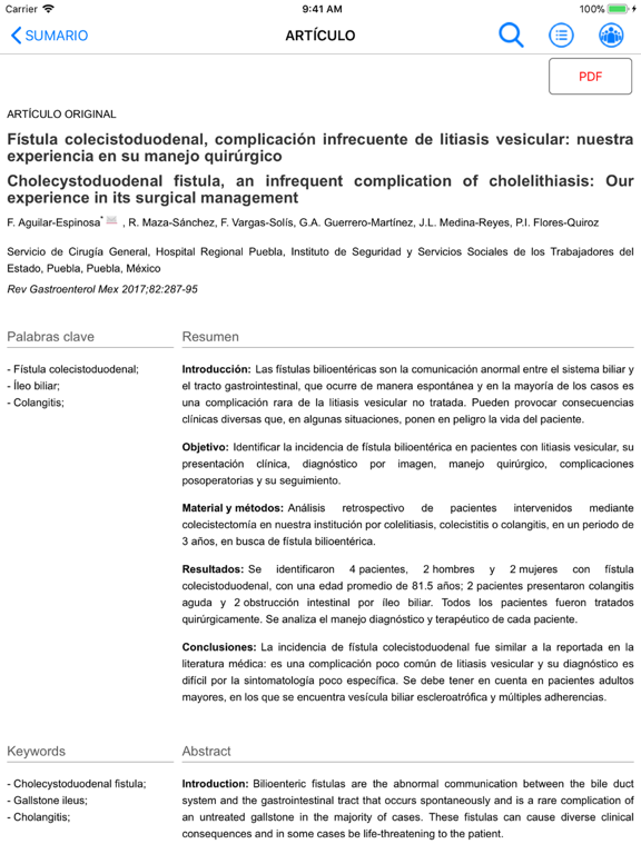 Screenshot #6 pour Rev. Gastroenterología Mexico