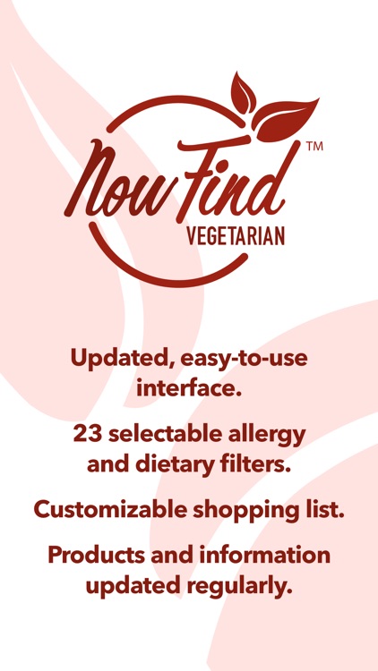 Now Find Vegetarian