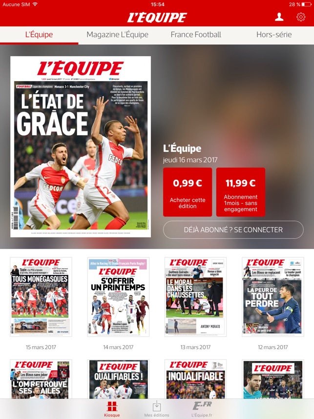 abonnement france football