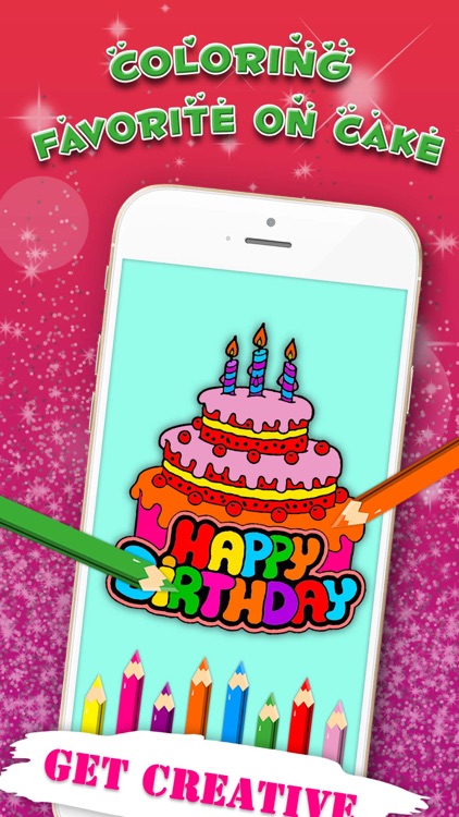 Birthday Cake Coloring for All