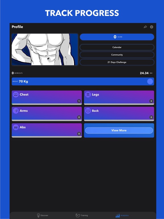 Fitness Men - No Equipment iPad screenshot 7 - Health & Fitness app