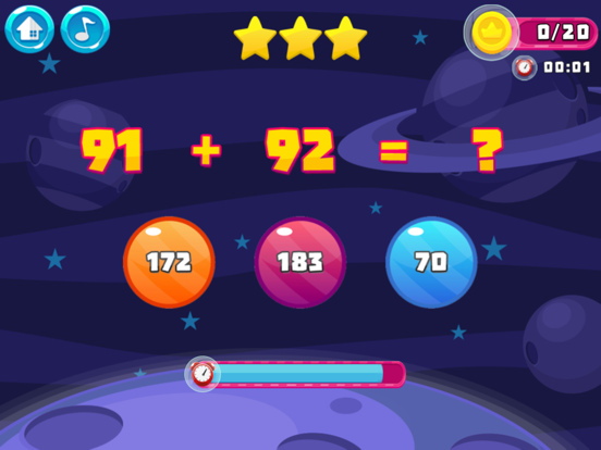 Screenshot #6 pour Math Game 2nd Grade-Brain Test
