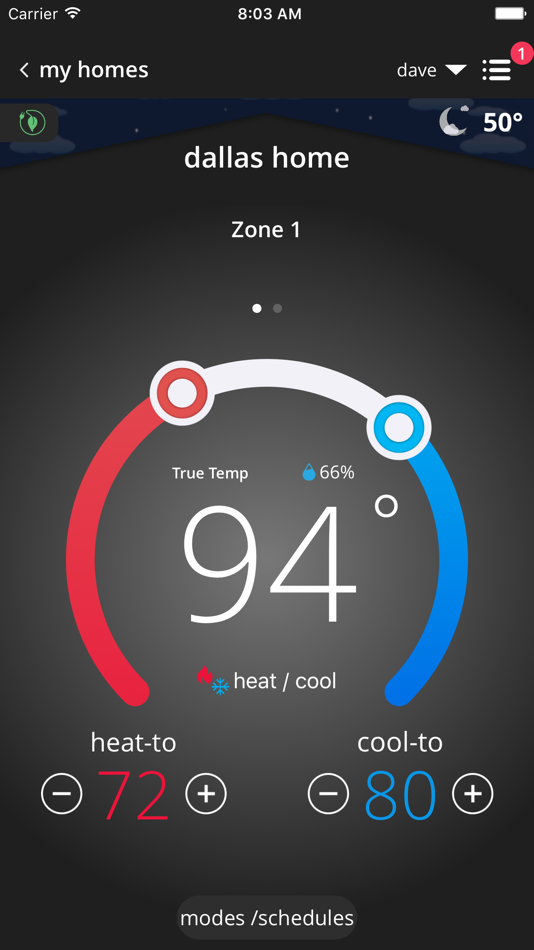 #3. Comfort Sync® Thermostat (iOS) 由: Allied Air Enterprises inc.