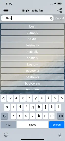 Game screenshot Italian Dictionary Translator hack