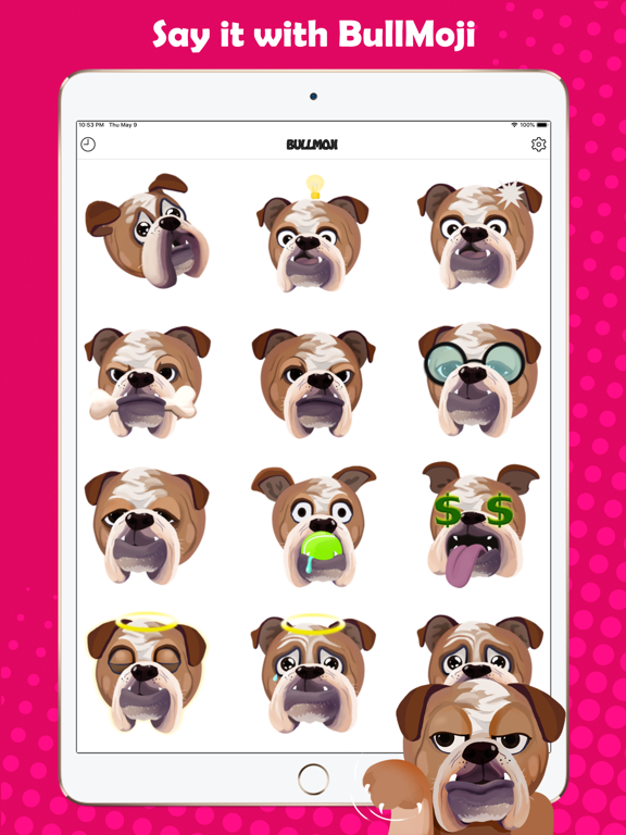 Screenshot #4 pour BullMoji for Bulldog Lovers