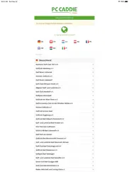 pc caddie golf club app ipad bildschirmfoto 1