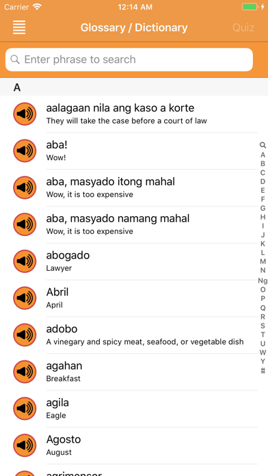 iSabi™ Tagalog+ iPhone screenshot 8 - Education app