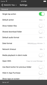 WebDAV Navigator screenshot