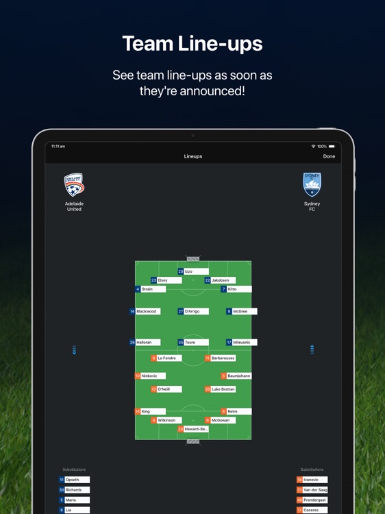 A-League Live for iPad